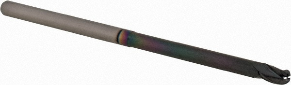 14881984 Ball End Mill: 1/8" Dia, 3/16" LOC, 3 Flute, Solid Carbide  