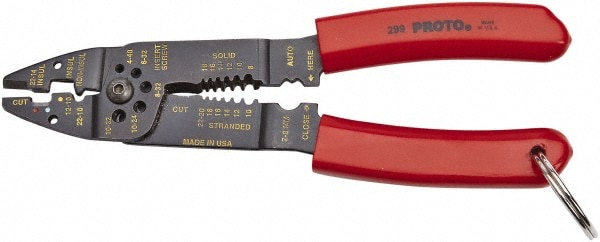 PROTO J299-TT Wire Stripper: 22 AWG to 10 AWG Max Capacity Image