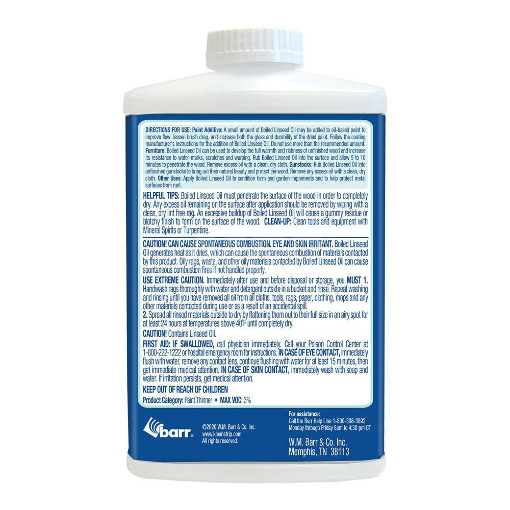 KleanStrip® 1 Qt Metal Can Clear Wood Stain MSC Direct