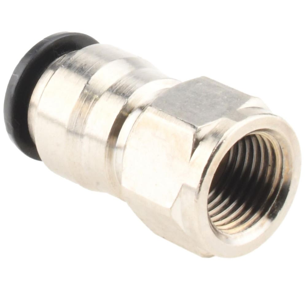 Push-To-Connect Tube to Female & Tube to Female BSPP Tube Fitting: 1/8" Thread