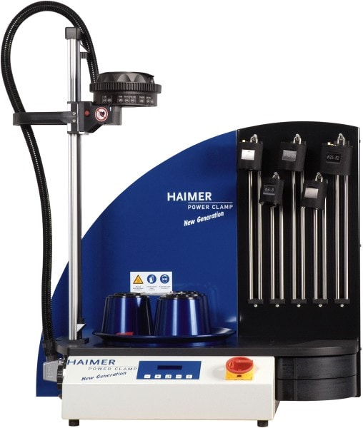 HAIMER PC100-I21-C10-U 1/8 to 1-1/4 Inch Shrinking Diameter Range with First Coil, Carbide and High Speed Steel Shrink Fit Unit Image