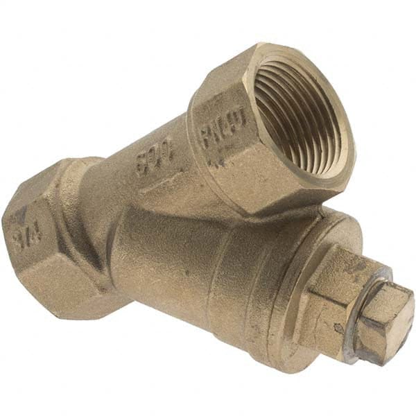 Value Collection - 3/4″ Pipe, Female NPT Ends, Forged Brass Y-Strainer -  61791414 - MSC Industrial Supply