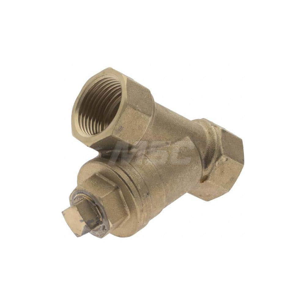 3/4" Female NPT Bronze/Brass Body Y Strainer for Fire Alarm Lines and Plumbing 