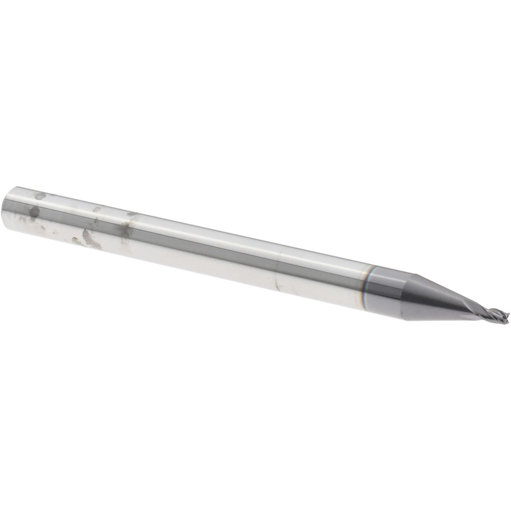 Harvey Tool 14039-C3 Square End Mill: 0.039 Dia, 0.058 LOC, 1/8 Shank Dia, 1-1/2 OAL, 4 Flutes, Solid Carbide Image