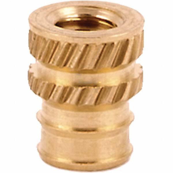 Tapered Hole Threaded Inserts; Product Type: Double Vane ; System of Measurement: Metric ; Thread Size (mm): M2x0.4 ; Overall Length (Decimal Inch): 0.2190 ; Thread Size: M2x0.4 mm ; Insert Diameter (Decimal Inch): 0.1720