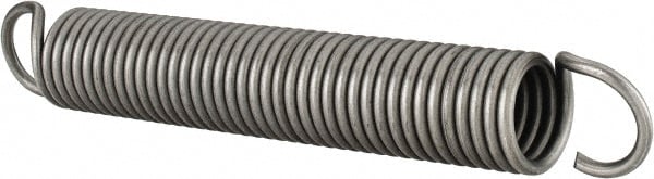 Extension Spring: 26.97 mm OD, 133.44 mm Extended Length