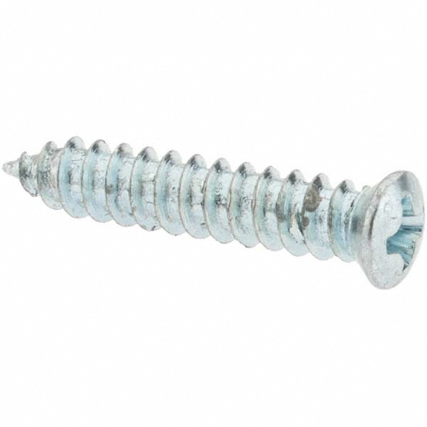 Sheet Metal Screw: #10, Flat, Oval & Pan Head, Phillips