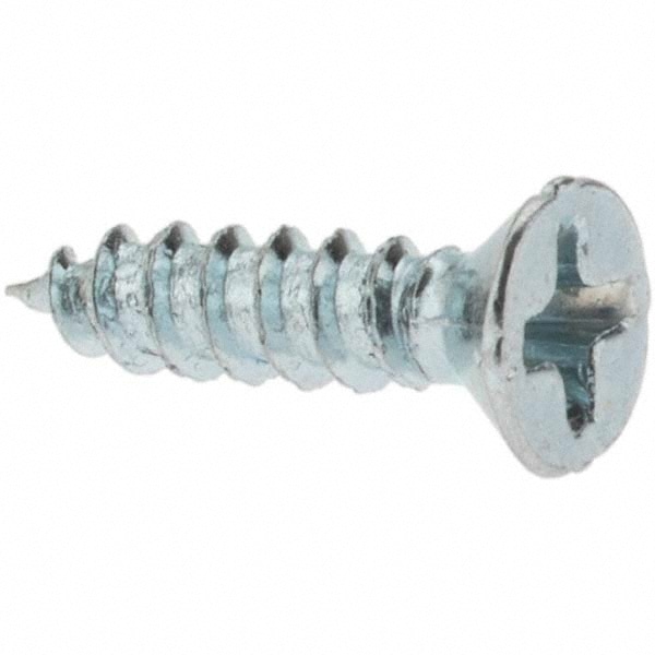 Value Collection - Sheet Metal Screw: #5, Flat Head, Phillips Drive, 1/ ...