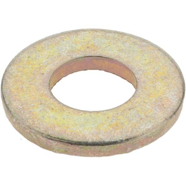 Value Collection 1/4" Screw SAE Flat Washer Steel, Zinc Yellow