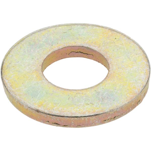 Value Collection 1/4" Screw USS Flat Washer Steel, Zinc Yellow