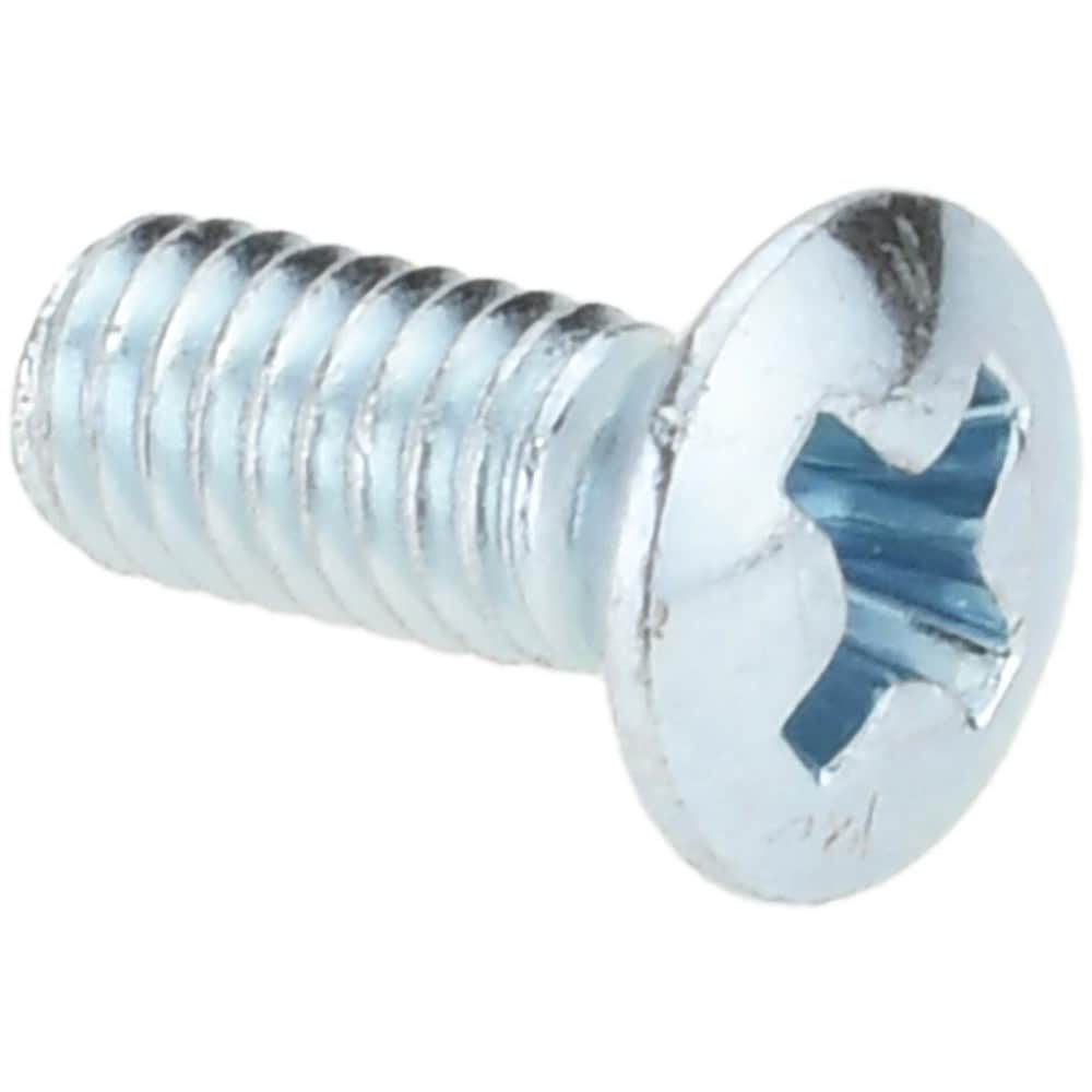 Machine Screw: M4x0.7 x 10.00 mm Length Under Head, Oval Head, Phillips