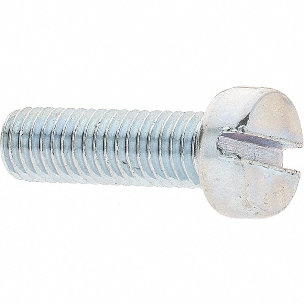 Machine Screw: M5x0.8 x 16.00 mm Length Under Head, Cheese Head, Slotted
