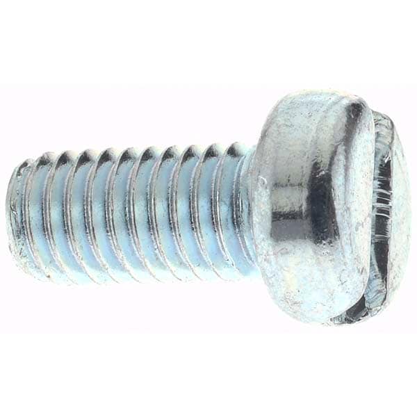 Machine Screw: M5x0.8 x 10.00 mm Length Under Head, Cheese Head, Slotted