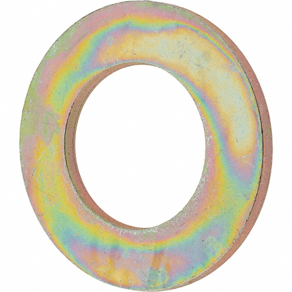Value Collection 1" Screw SAE Flat Washer Steel, Zinc Yellow