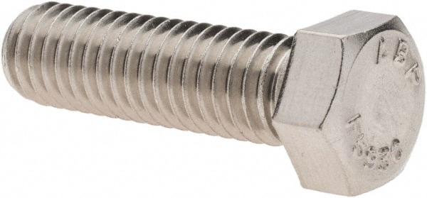 Hex Head Cap Screw: 7/16-14 x 1-1/2", Grade 18-8 Stainless Steel