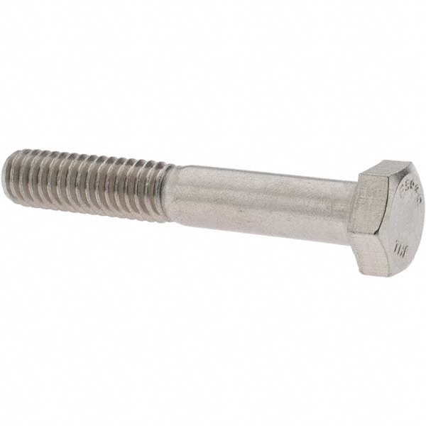 Hex Head Cap Screw: 5/16-18 x 2", Grade 18-8 Stainless Steel