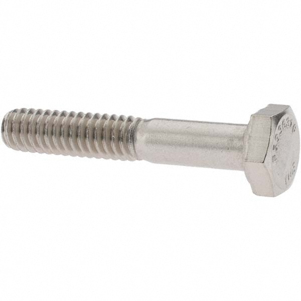 Hex Head Cap Screw: 1/4-20 x 1-1/2", Grade 316 Stainless Steel