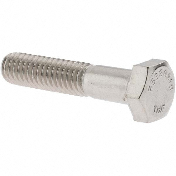 Hex Head Cap Screw: 5/16-18 x 1-1/2", Grade 316 Stainless Steel