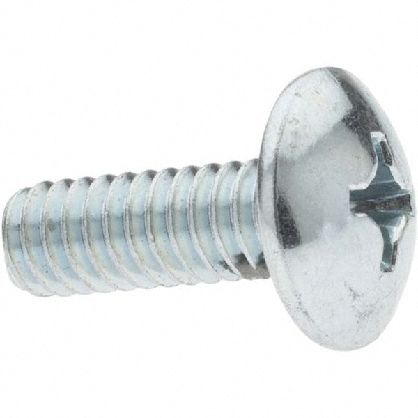 Machine Screw: 1/4-20 x 3/4", Truss Head, Phillips