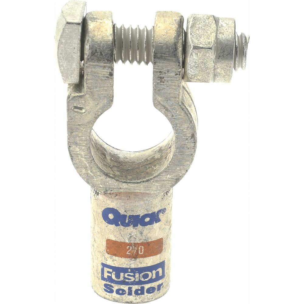 Automotive Battery 2/0 Straight Terminal - Negative Polarity