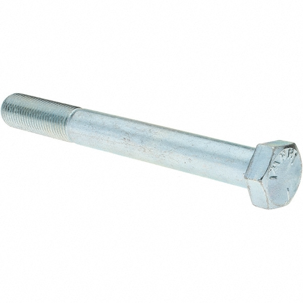 Hex Head Cap Screw: 1/2-20 x 4-1/2", Grade 5 Steel, Zinc-Plated