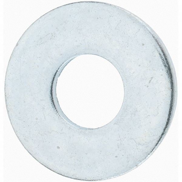 Value Collection - 1/2″ Screw USS Flat Washer: Steel, Zinc-Plated