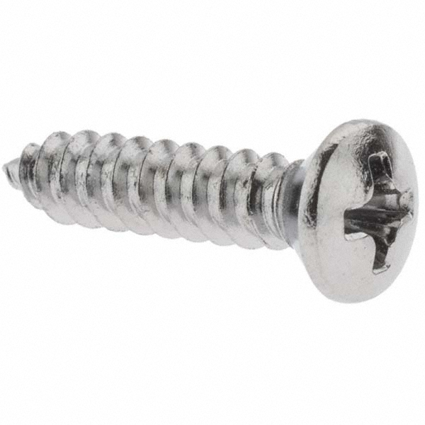 Sheet Metal Screw: #8, Flat, Oval & Pan Head, Phillips
