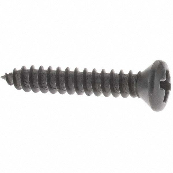 Sheet Metal Screw: #8, Oval Head, Phillips