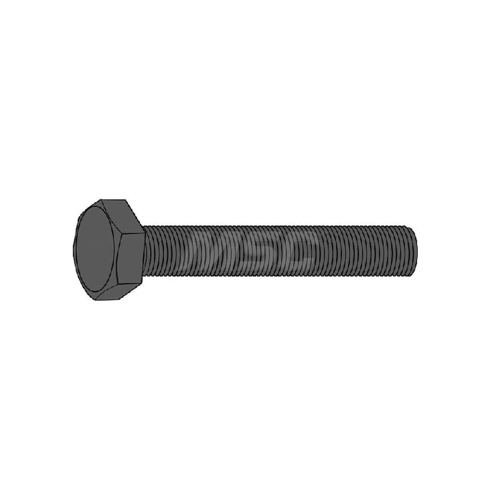 Hex Head Cap Screw: M30 x 3.50 x 90 mm, Grade 8.8 Steel, Zinc-Plated