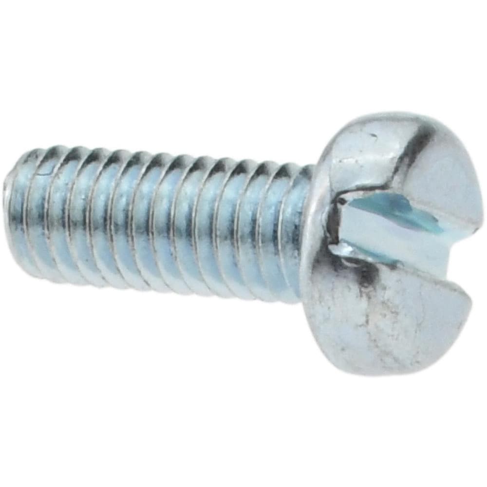 Machine Screw: M3x0.5 x 8.00 mm Length Under Head, Cheese Head, Slotted