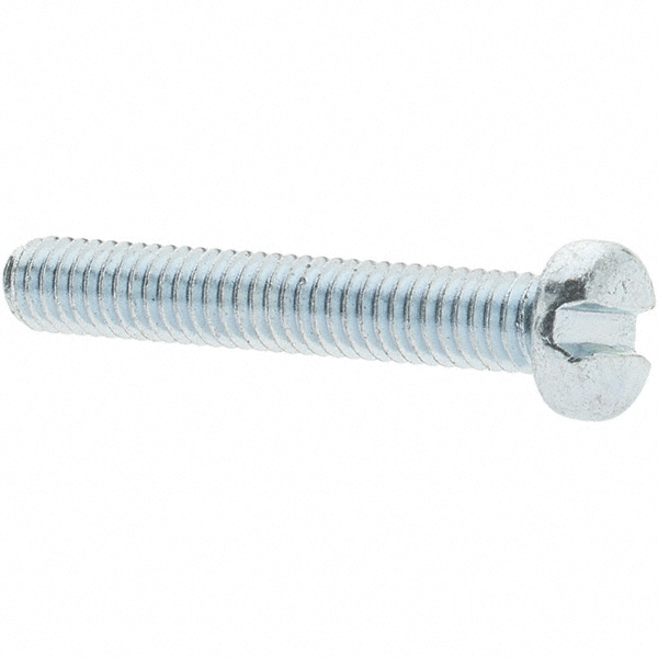Machine Screw: M4x0.7 x 25.00 mm Length Under Head, Cheese Head, Slotted