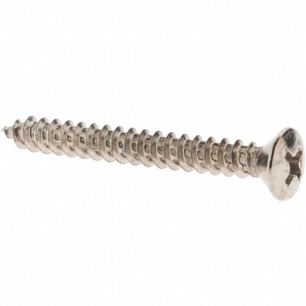 Sheet Metal Screw: #8, Flat, Oval & Pan Head, Phillips