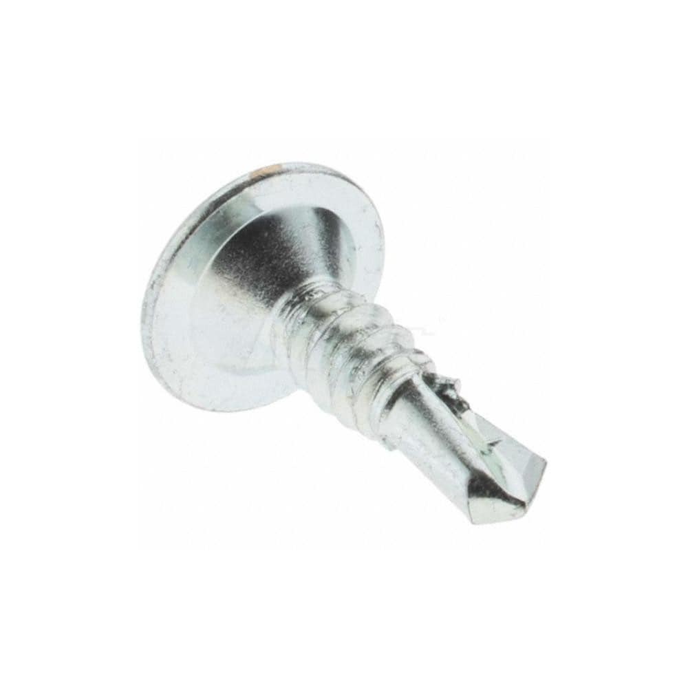 2 Length Pack of 25 #8-18 Thread Size #2 Drill Point Plain Finish 410 Stainless Steel Self-Drilling Screw Pack of 25 82 Degree Flat Head Square Drive 2 Length Small Parts 0832KQF410