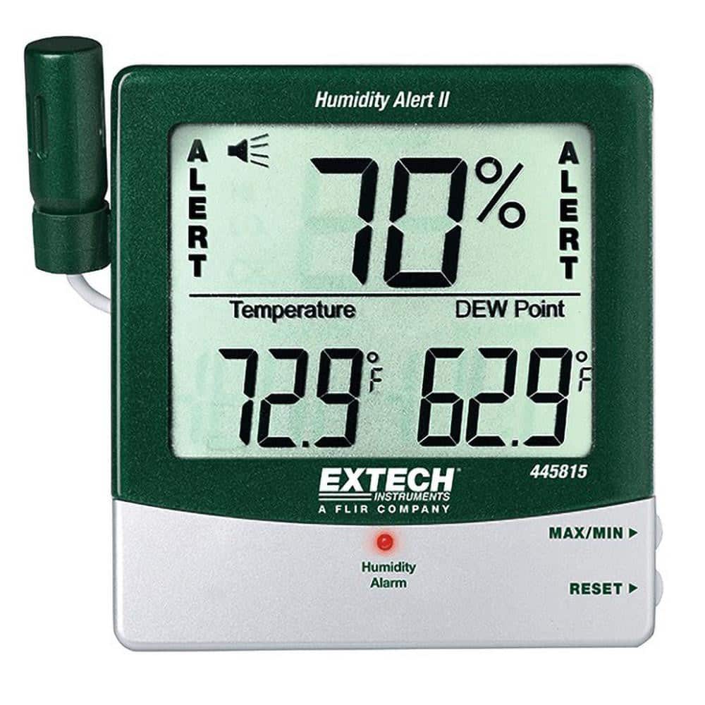 Thermometer/Hygrometers & Barometers; Product Type: Thermo-Hygrometer ; Accuracy: 1.00C; 1.80F ; Batteries Included: Yes ; Number Of Batteries: 2 ; Battery Size: AAA ; Mount Type: Wall