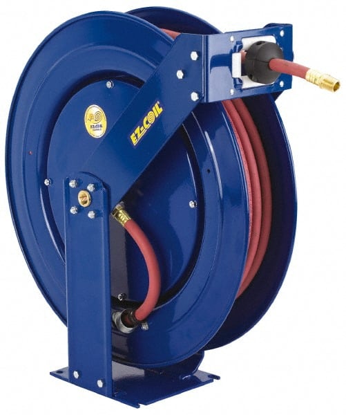Heavy Duty Industrial Steel 50 Ft 3/8 Grease / Hydraulic Oil Hose Reel  2250PSI - Howden Tools