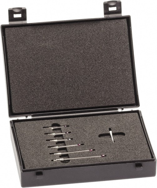 Renishaw A-5003-6151 CMM Module & Stylus Kits; Kit Type: Styli ; Module Type: Module Not Included ; Number of Pieces: 7 ; Includes: (5) M3 Ruby Ball Styli; M3 Silicone Nitride Stylus; Stylus Tool 