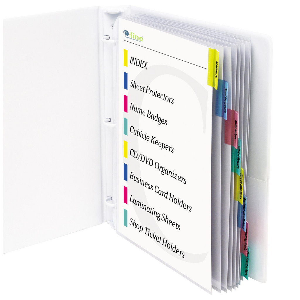 Custom Document Protector C-LINE® - Document Protectors: Document Type: Sheet Protector-Ring ...