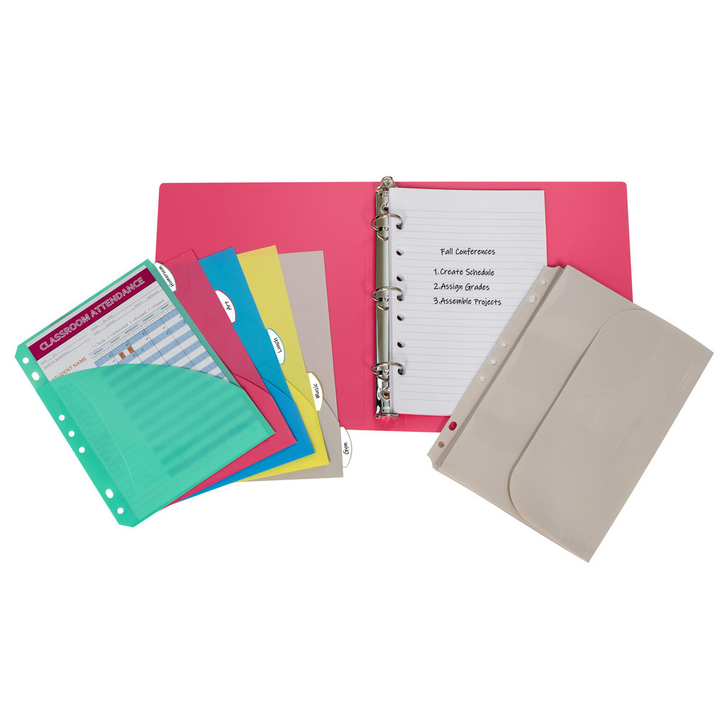 C-LINE® - Ring Binders: Binder Type: Binder Pockets, 3 Hole Binder ...