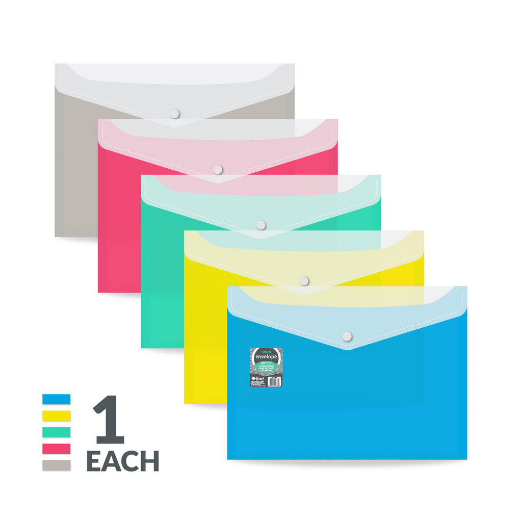C-LINE® - Document Protectors: Document Type: Press-On Envelope; Color ...