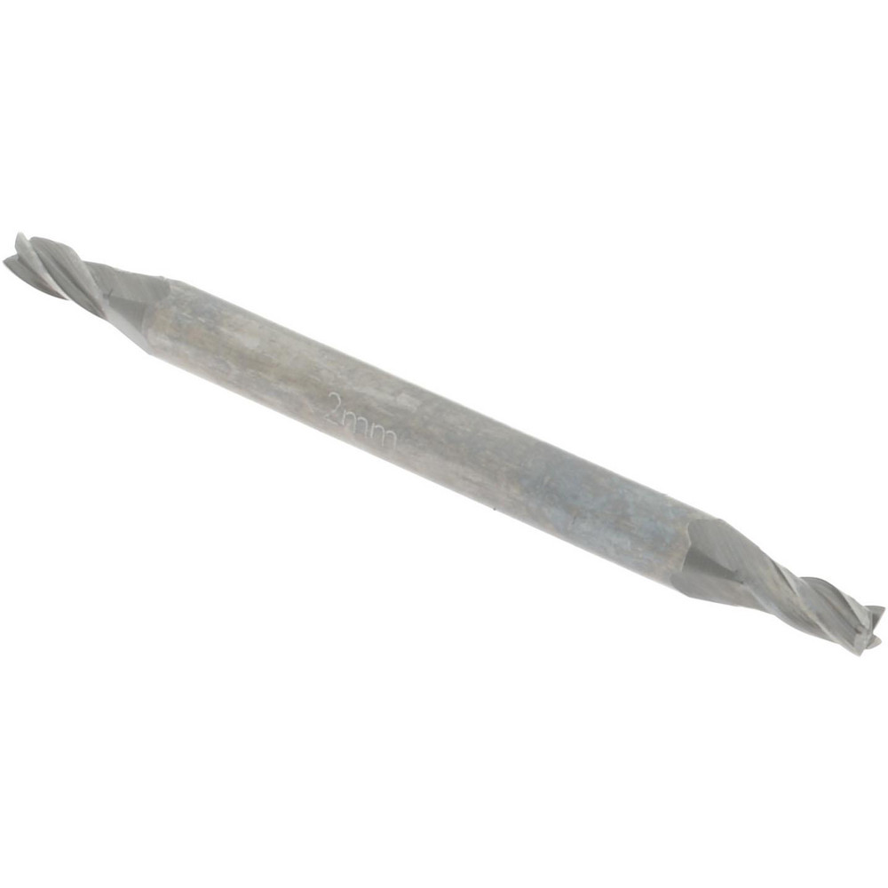 Square End Mill: 0.0787'' Dia, 0.1575'' LOC, 4 Flutes, Solid Carbide