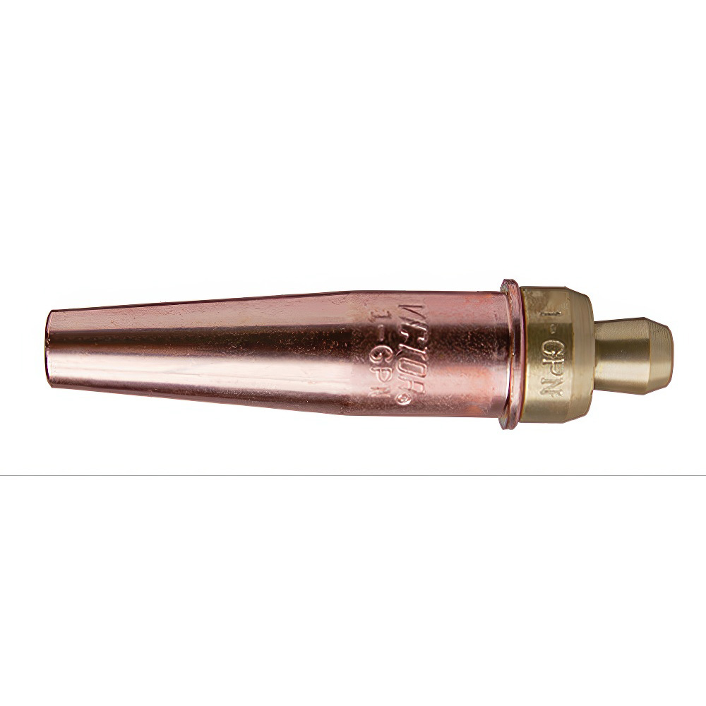Oxygen/Acetylene Torch Tips: Tip Type: Cutting; Tip Number: 00-GPN; Overall Diameter: 0.8 in; Compatible Gas: Natural Gas