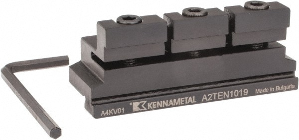 Tool Block Style A2TEN, 19mm Blade Height, 75mm OAL, 30mm OAH, Indexable Cutoff Blade Tool Block