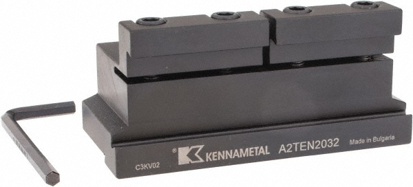 Kennametal 1878052 Tool Block Style A2TEN, 32mm Blade Height, 110mm OAL, 50mm OAH, Indexable Cutoff Blade Tool Block Image