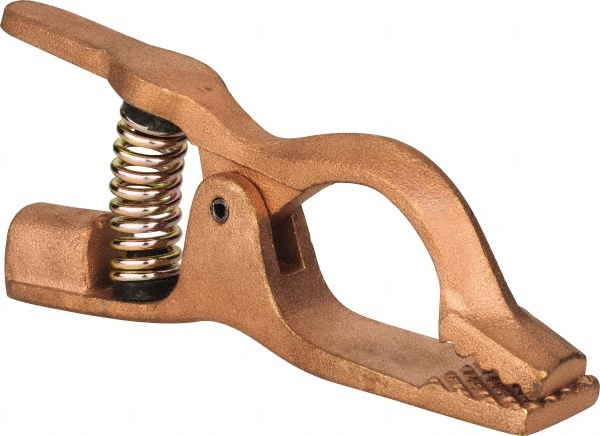 1 Inch Jaw Opening, 3-1/2 Inch Jaw Depth, 300 Amp Rating, Copper Alloy Flat Jaw Welding Ground Clamp