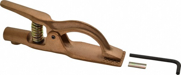 1-1/2 Inch Jaw Opening, 3-1/4 Inch Jaw Depth, 500 Amp Rating, Copper Alloy Flat Jaw Welding Ground Clamp