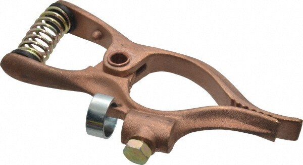 1-1/2 Inch Jaw Opening, 4 Inch Jaw Depth, 300 Amp Rating, Copper Welding Ground Clamp