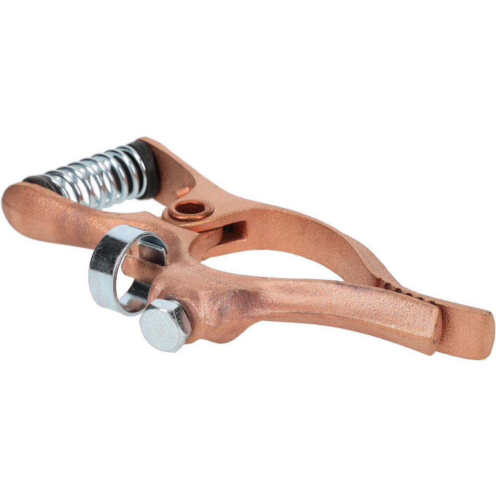1-1/2 Inch Jaw Opening, 4 Inch Jaw Depth, 300 Amp Rating, Copper Welding Ground Clamp - 8 Inch Long