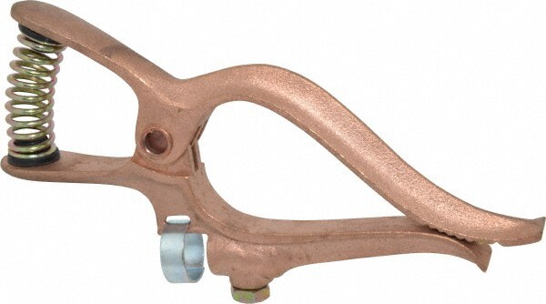 2 Inch Jaw Opening, 5-1/4 Inch Jaw Depth, 500 Amp Rating, Copper Welding Ground Clamp