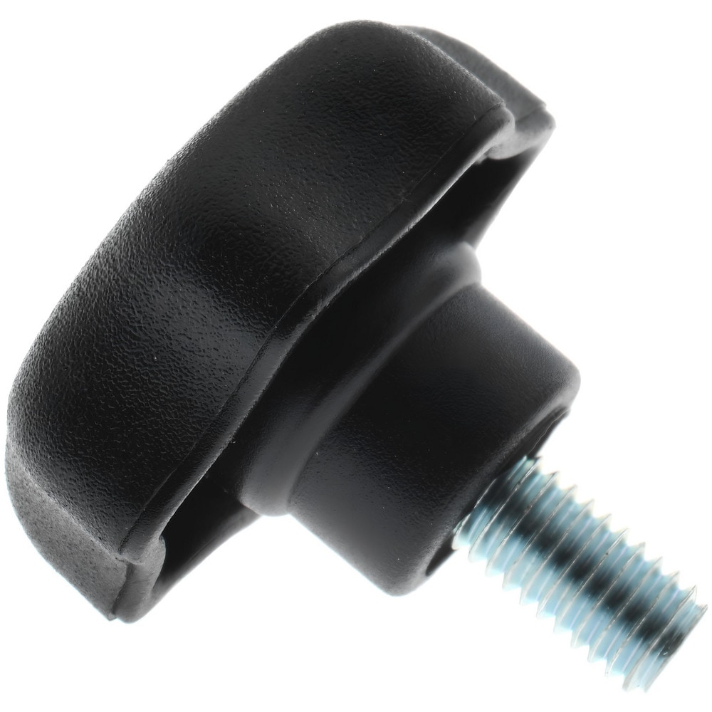 Lobed Knob: 32 mm Head Dia, 7 Points, Thermoplastic Elastomer