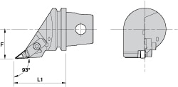 Kennametal - Modular Turning & Profiling Head: Size KM32, 47 mm Head ...